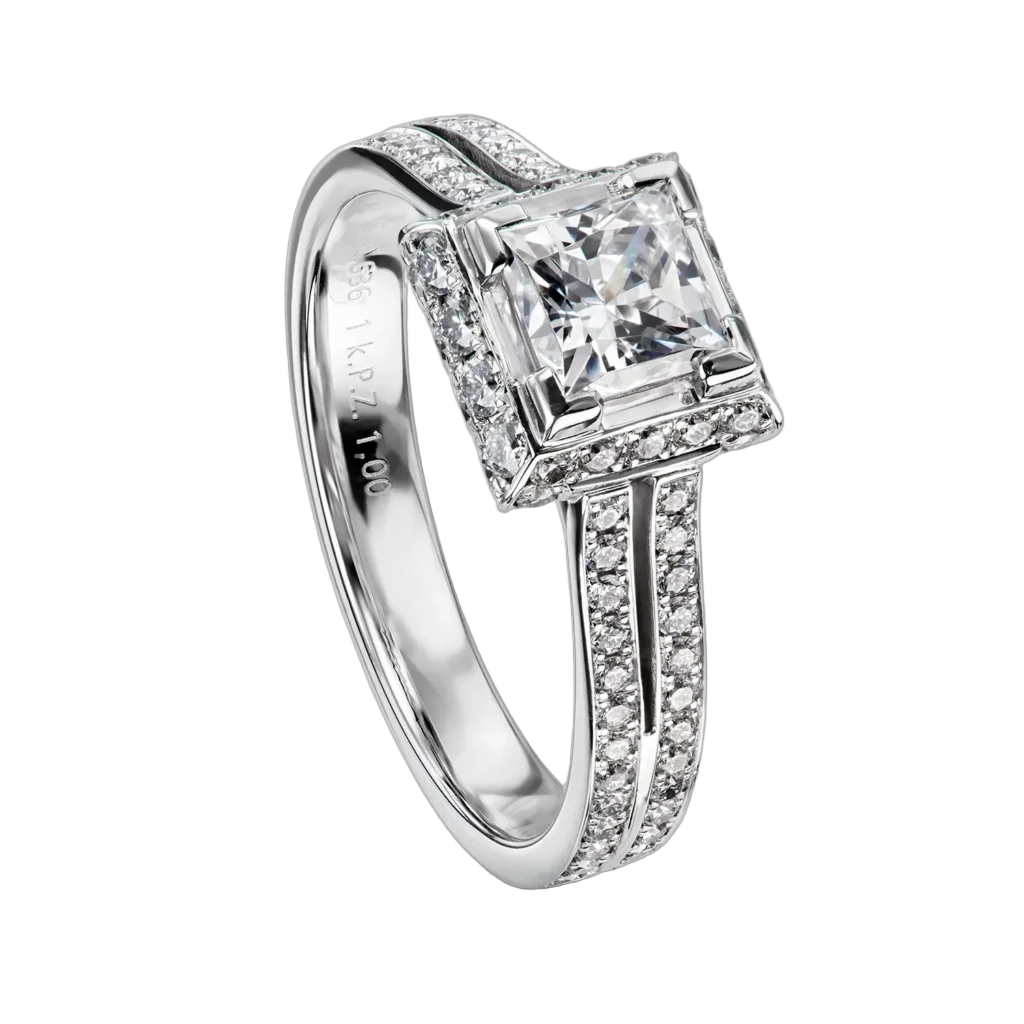 Furrer Jacot Women's Ring Valessia 750 White Gold | 90 Brilliant-Cut Diamonds