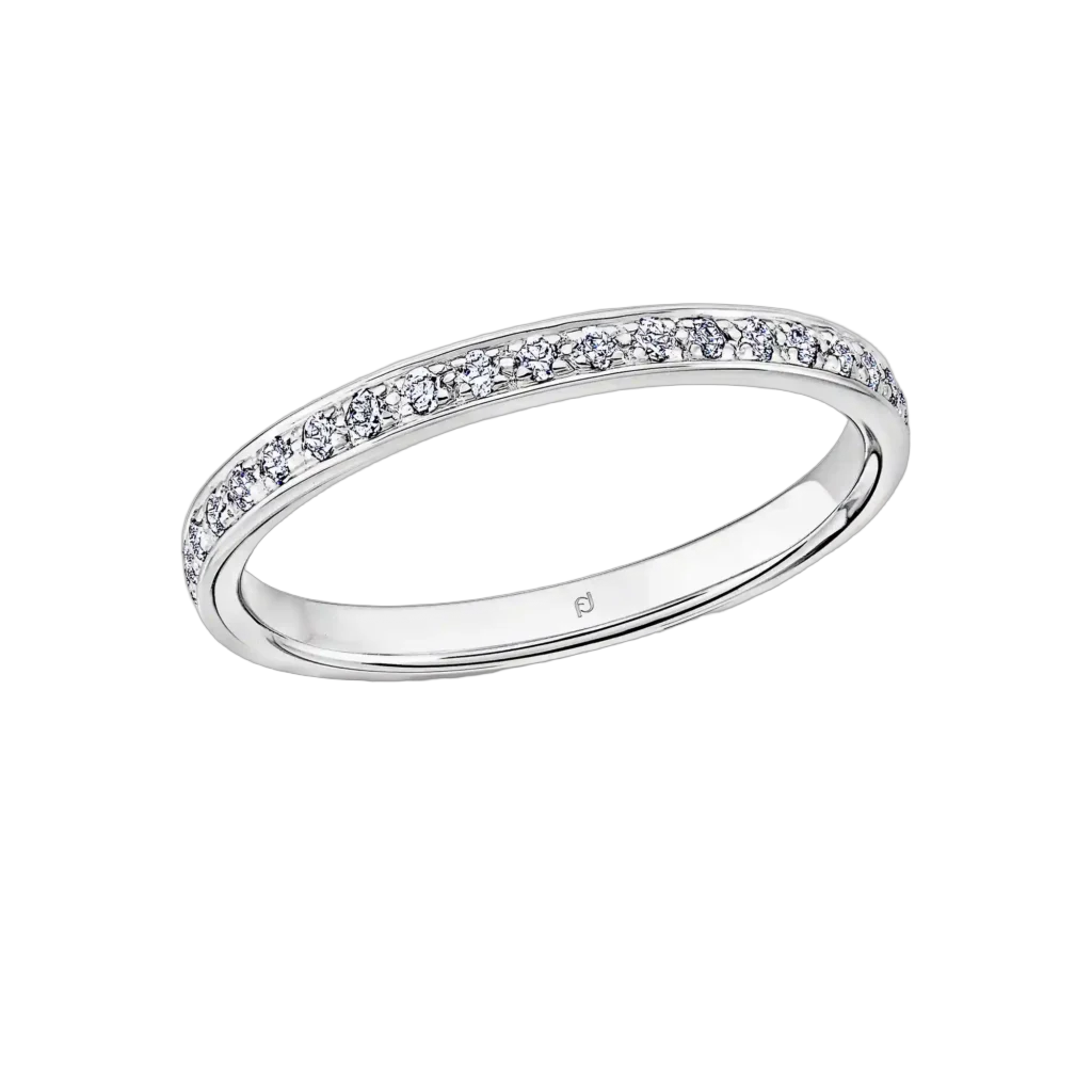 Furrer Jacot Grain Ring 750 White Gold | 44 Brilliant-Cut Diamonds 0.350 ct