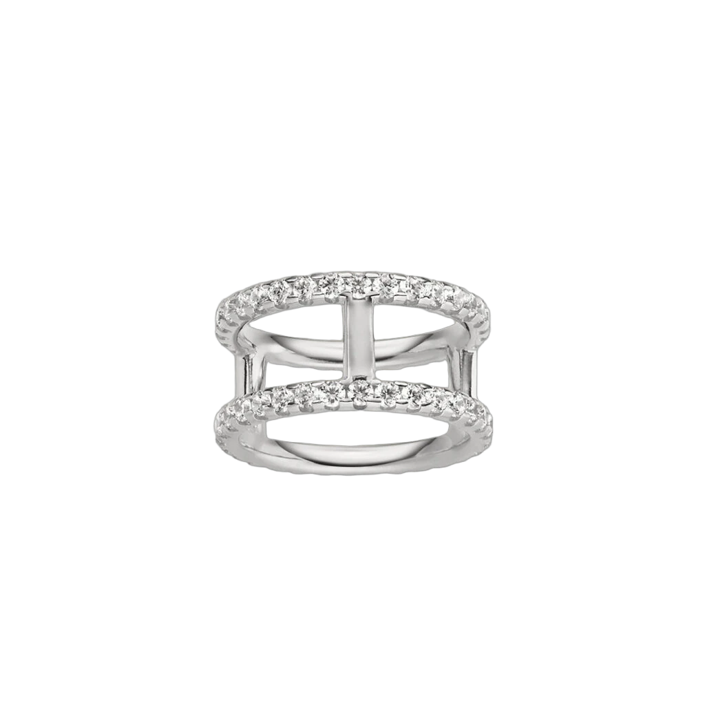 Crab Ring with Brilliant-Cut Diamonds