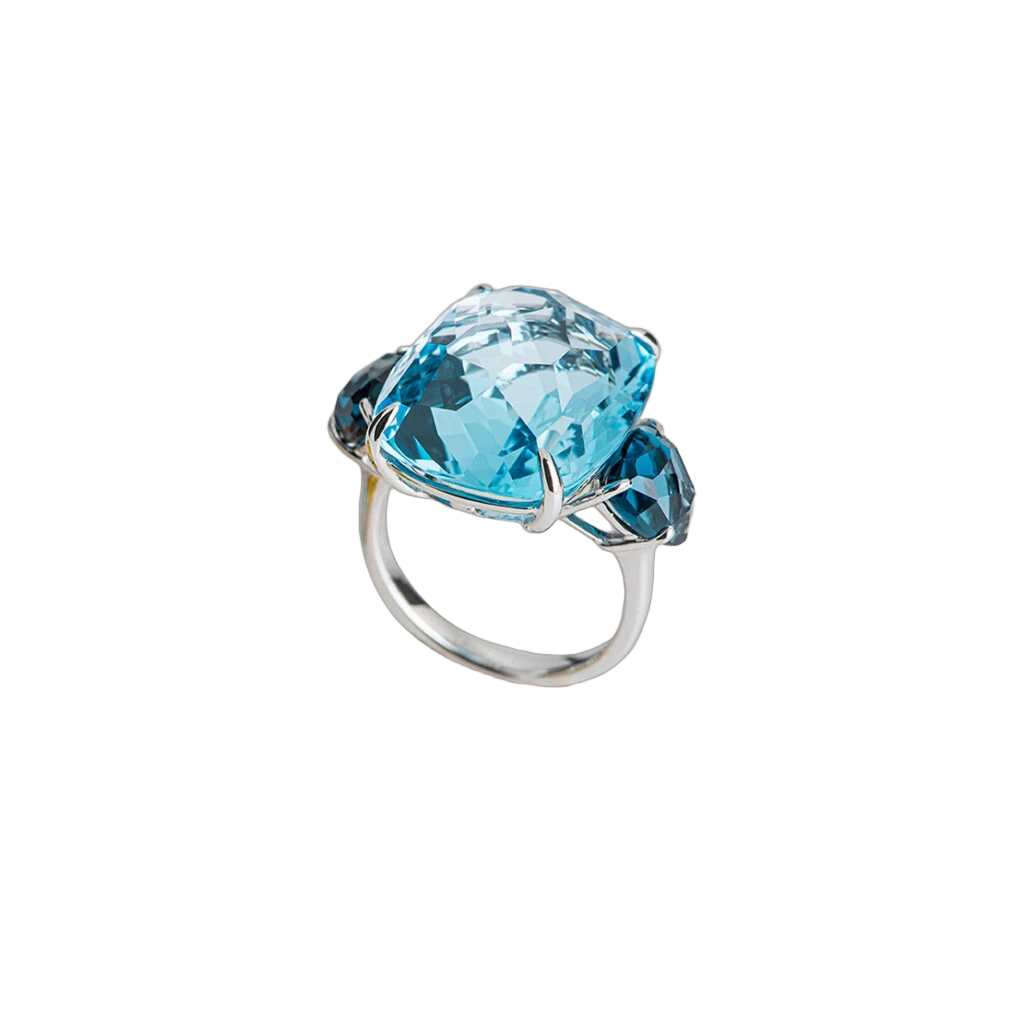 Takara Ring Ocean Dreams Blue Topaz