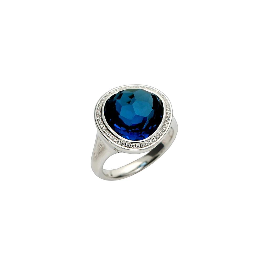 Takara Ring London Blue Topaz exclusive