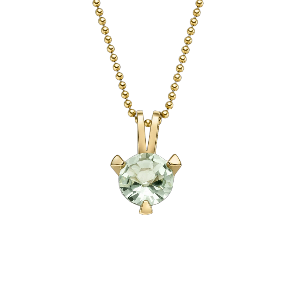 Takara Pendant Flowercut Green Prasiolite